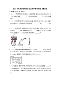 2021年河南省郑州市外国语中学中考物理一模试卷