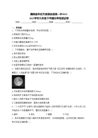 湖南省怀化市溆浦县溆浦一中2022-2023学年九年级下学期月考物理试卷(含答案)