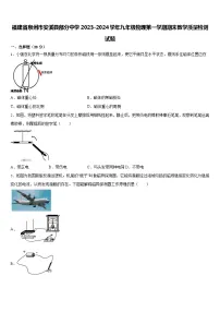 福建省泉州市安溪县部分中学2023-2024学年九年级物理上学期期末教学质量检测试题
