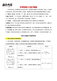 2024年中考物理二轮复习重难点汇编（讲义） 特殊法测量小灯泡的电功率