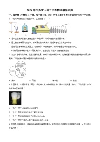 2024年江苏省无锡市新吴区中考物理模拟试卷