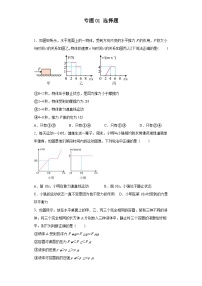 专题01 选择题-中考物理专练（江苏专用）