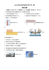 2024年黑龙江省哈尔滨市虹桥中学九年级下学期中考一模物理测试题（原卷版+解析版）