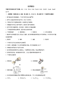 2024年甘肃省平凉市九年级中考一模物理化学合卷-初中化学（原卷版+解析版）