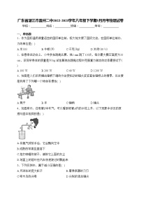 广东省湛江市雷州二中2022-2023学年八年级下学期5月月考物理试卷(含答案)