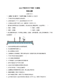 2023年徐州市中考一模物理试卷（含答案解析）