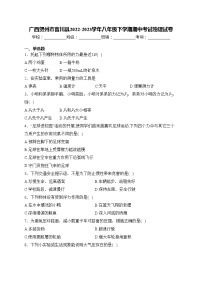 广西贺州市富川县2022-2023学年八年级下学期期中考试物理试卷(含答案)