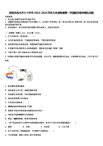 新疆乌鲁木齐七十中学2023-2024学年九年级物理第一学期期末联考模拟试题含解析