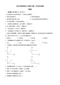 湖南省永州市新田县2023-2024学年八年级下学期3月月考物理试题（原卷版+解析版）