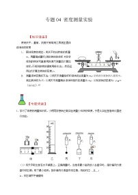 中考物理二轮复习题型专项复习专题04 密度测量实验（含解析）