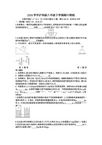 2023-2024学年沪科版物理八年级下学期期中模拟试卷