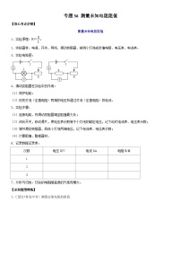 中考物理二轮复习核心考点讲解与必刷题型专题36 测量未知电阻阻值（含解析）