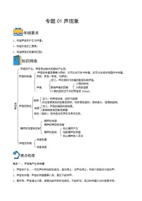 中考物理一轮重难点复习全攻略专题01  声现象 （含解析）