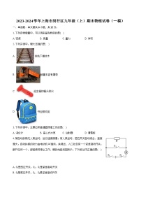 2023-2024学年上海市闵行区九年级（上）期末物理试卷（一模）（含详细答案解析）