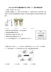 2023-2024学年安徽省滁州市九年级（上）期末物理试卷（含详细答案解析）