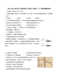 2023-2024学年辽宁省沈阳市于洪区九年级（上）期末物理试卷（含详细答案解析）