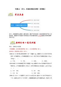 人教版八年级物理下册同步考点专题训练专题02压力、压强的现象及辨析(原卷版+解析)