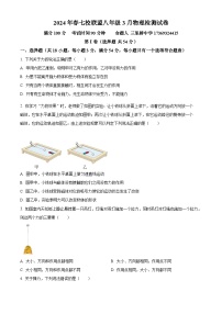 湖北省武汉市黄陂区部分学校2023-2024学年八年级下学期3月月考物理试题（原卷版+解析版）