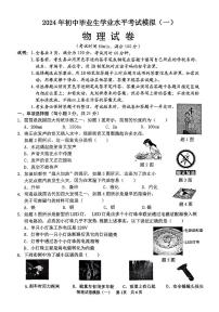 2024年广东省清远市英德市中考一模物理试题