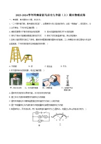 2023-2024学年河南省驻马店市九年级（上）期末物理试卷（含详细答案解析）