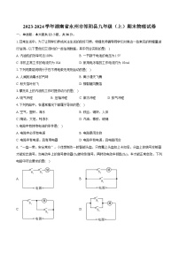 2023-2024学年湖南省永州市祁阳县九年级（上）期末物理试卷（含详细答案解析）