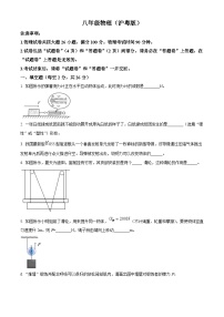 安徽省合肥市庐江县柯坦初级中学2023-2024学年八年级下学期3月月考物理试题（原卷版+解析版）