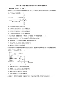 2024年山东省聊城市阳谷县中考一模物理试题+