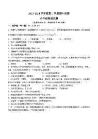 江苏省徐州市市区学校2023-2024学年八年级下学期期中物理试卷(无答案)