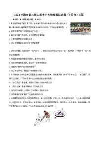 2024年湖南省三湘大联考中考物理模拟试卷（3月份）（四）（含解析）