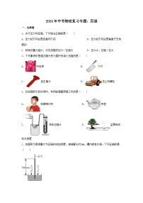 2024年中考物理复习专题：压强（含答案）