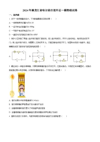 2024年黑龙江省哈尔滨市道外区中考一模物理试卷（原卷版+解析版）