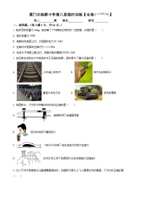 福建省厦门市槟榔中学2023-2024学年八年级下学期4月月考物理试卷（原卷版+解析版）