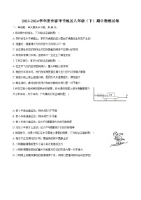 2023-2024学年贵州省毕节地区八年级（下）期中物理试卷（含解析）