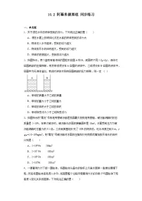 初中物理人教版八年级下册10.2 阿基米德原理综合训练题