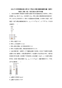 专题24 滑轮组与浮力综合计算中考考题--2024年中考物理总复习查缺补漏专题（通用）