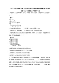 专题31 含有图像的光学类中考考题--2024年中考物理总复习查缺补漏专题（通用）