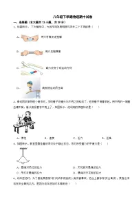 天津市北辰区2024年八年级下学期物理期中试卷(附答案）