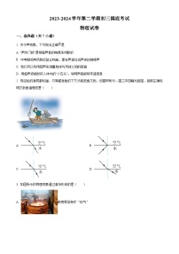 广东省东莞市东方明珠学校2023-2024学年九年级下学期摸底考试物理试卷（原卷版+解析版）