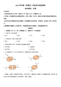 2024年上海市闵行区九年级中考二模物理试卷含详解