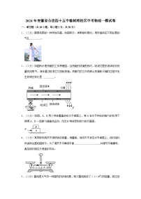 2024年安徽省合肥四十五中橡树湾校区中考物理一模试卷