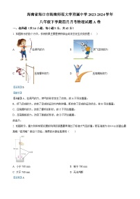 海南省海口市海南师范大学附属中学2023-2024学年八年级下学期四月月考物理试题A卷（原卷版+解析版）