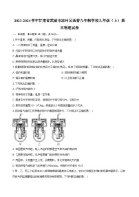 2023-2024学年甘肃省武威市凉州区西营九年制学校九年级（上）期末物理试卷（含详细答案解析）