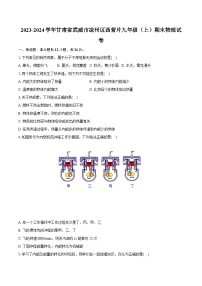 2023-2024学年甘肃省武威市凉州区西营片九年级（上）期末物理试卷（含详细答案解析）