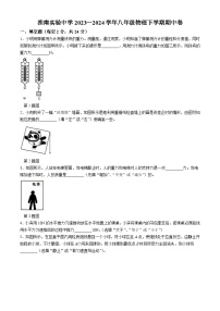 安徽省淮南实验中学2023-2024学年八年级下学期期中物理学情检测试卷