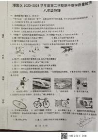 安徽省淮南市潘集区2023-2024学年八年级下学期期中物理试题