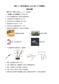 重庆市第十一中学校2023-2024学年八年级下学期期中物理试卷（原卷版+解析版）