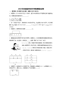 2024年安徽省蚌埠市中考物理模拟试卷