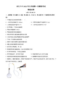 2024年四川省内江市第六中学九年级物理第一次模拟考试（原卷版+解析版）