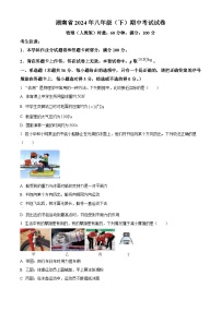 湖南省娄底市2023-2024学年八年级下学期4月期中物理试题（原卷版+解析版）