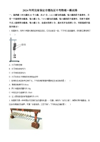 2024年河北省保定市莲池区中考物理一模试卷（原卷版+解析版）